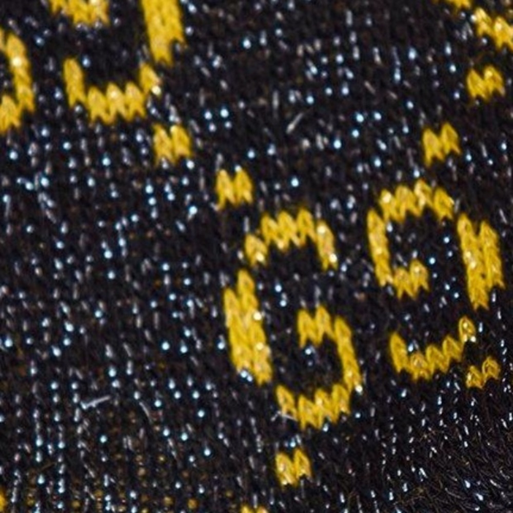 Gucci Black and Gold Patterned Socks - Picture 3 of 3